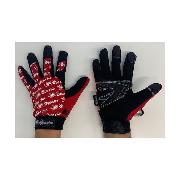 合皮手袋 スパークス レッド Lサイズ