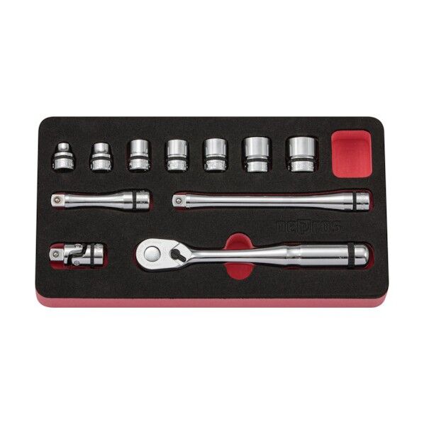 9.5sq.ソケットレンチセット(11点) (ケース無) 6角 NTB311C 1セット...