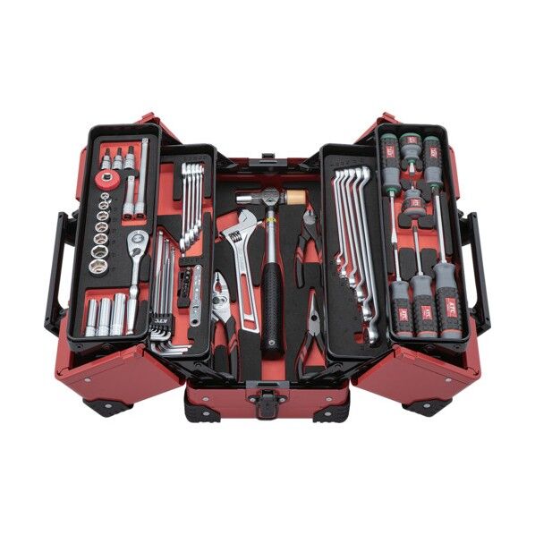 工具セット（両開きメタルケースタイプ）［56点］