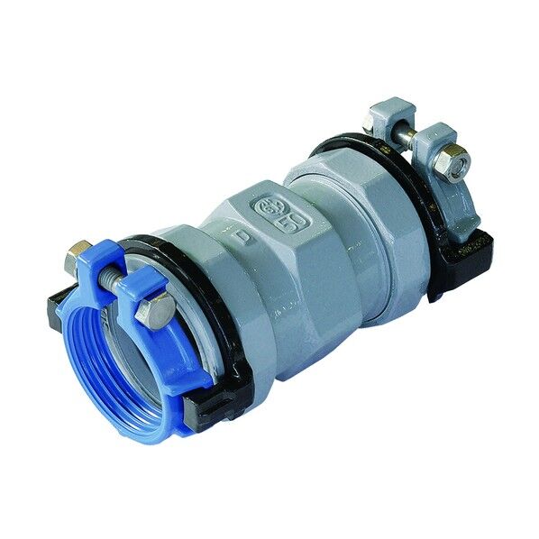 カワニシ 高密度ポリエチレン管×ポリエチレン管用異種管継手 Xソケット ISO-P50×P50