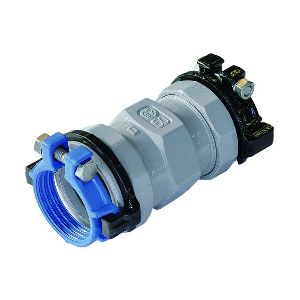 カワニシ 高密度ポリエチレン管×鋼管用異種管継手 Xソケット ISO-P50×50