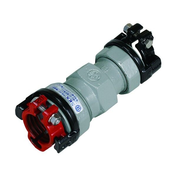 カワニシ 内外面被覆鋼管×鋼管用異種管継手 Xソケット D50×50 SKX-S-D50X50 1点