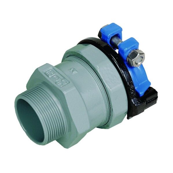 カワニシ 高密度ポリエチレン管用継手 Xおねじ付ソケット ISO-P50