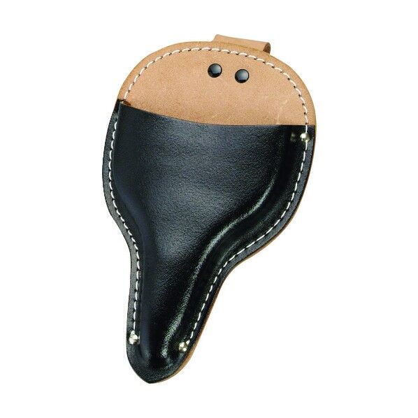 黒床皮 大久保鋏ケース スライドフック ボタン式 型押