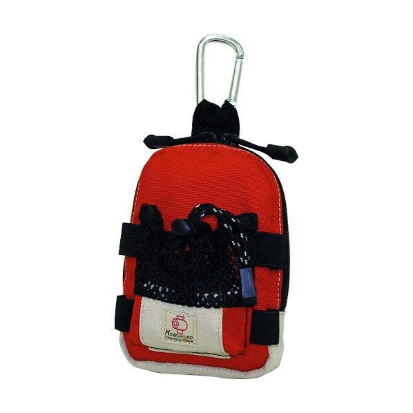 コブクロNO.2 小物入れ オレンジ(ファスナー付)