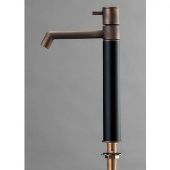 デザイン水栓 マニル 金古美めっき ロング