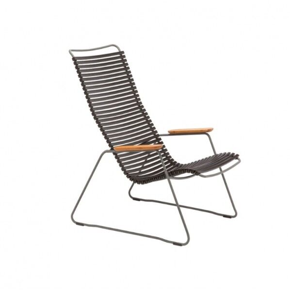 オンリーワンクラブ HOUE OUTDOOR(ホウエアウトドア) クリック ラウンジチェア ブラック YA3-H1K20 1個