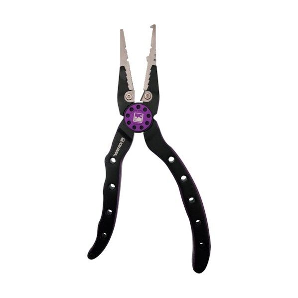6.5インチヘビーデューティーアルミプライヤーDouble Colorマットブラック/パープル