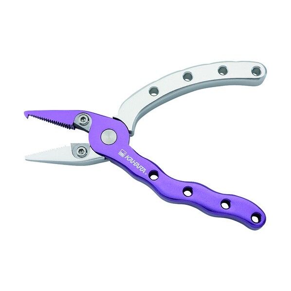 4.5インチアルミプライヤー&ベルトホルダーパープルシルバー
