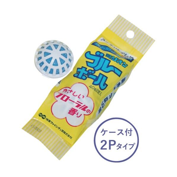 桂屋ファイングッズ トイレ用 防臭剤･尿石付着防止剤 ミリオンブルーボール容器付き2p 1000 2個