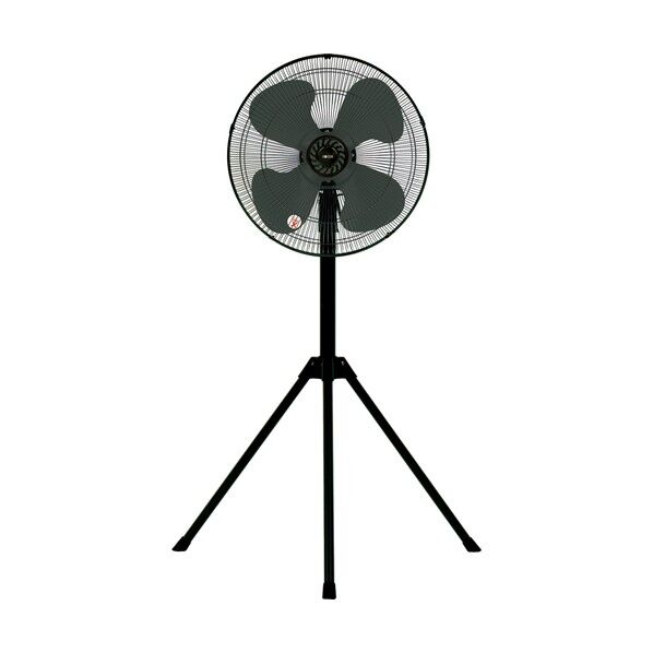  樹脂ハネ三脚型工場扇 開放モータータイプ 黒 CFF435TPAK 1台...