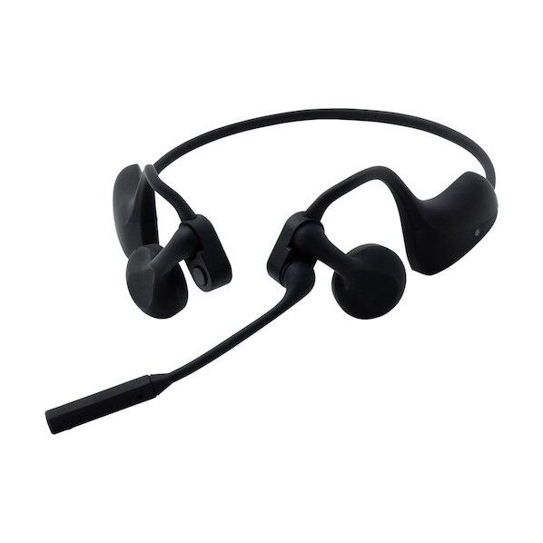 耳をふさがないヘッドセット「コ-ルミ-ツ」 無線タイプ(CMM10クロ) 120X150X46mm CMM10 1個