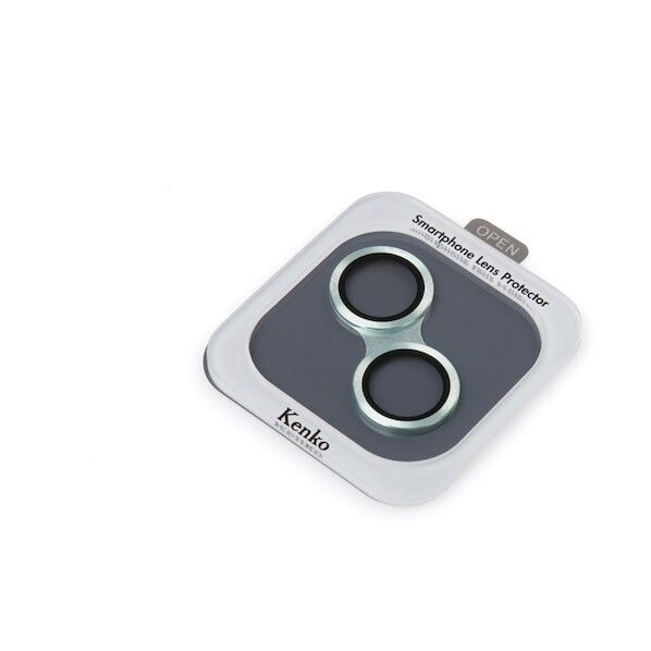 スマートフォンレンズプロテクターiPhone15/15Plus グリーン 79993 1点