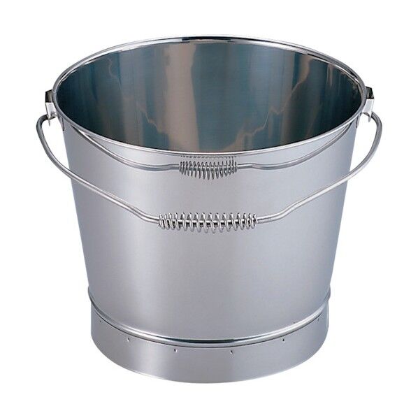 18-8バケツ(溶接)バネハンドル 10号 026082004 1個