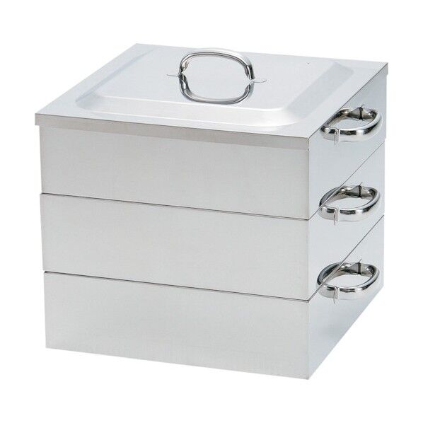 PE 18-8業務用角蒸器 2段