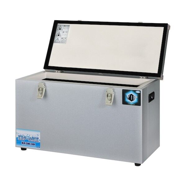高性能小型保冷保温庫 KRクールBOXーSV 60L ステンレスタイプ(真空断熱材入) KRCLV-60LS 1台