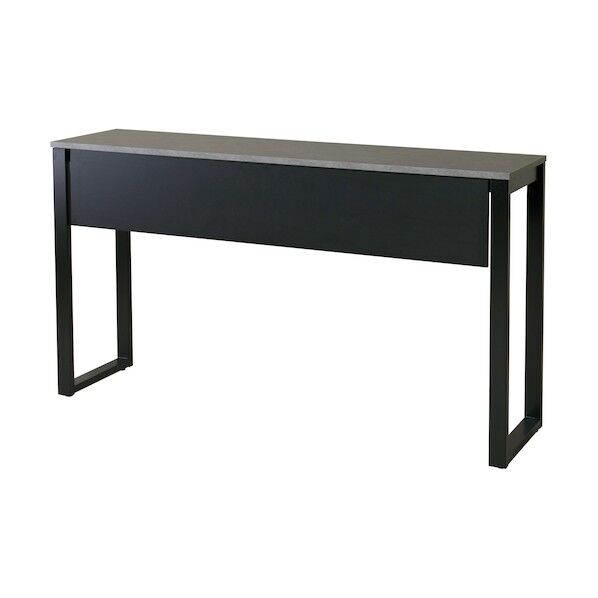 ハイカウンターテーブル幕板付 ブラック脚 ストーングレー ASO-HCT1845MB(SGR) 1点...