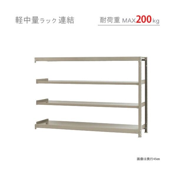 軽中量200K連結W1800XD300XH1200アイボリー4段