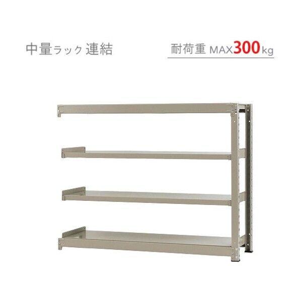 中量300K連結W1500XD450XH1200ニューアイボリ―4段