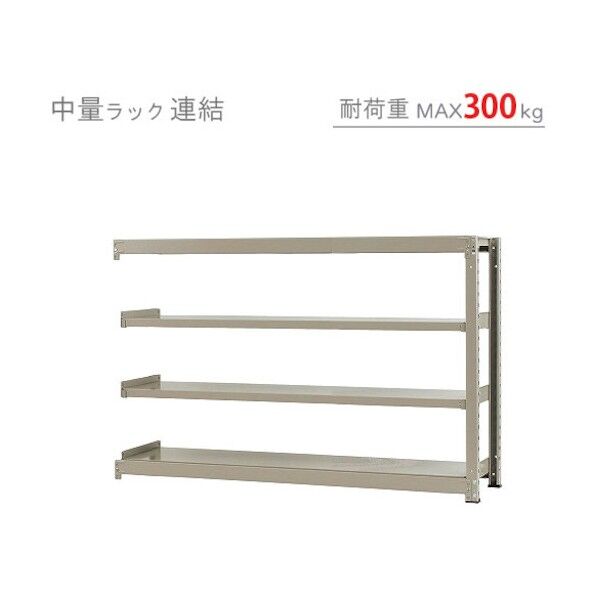 中量300K連結W1800XD450XH1200ニューアイボリ―4段