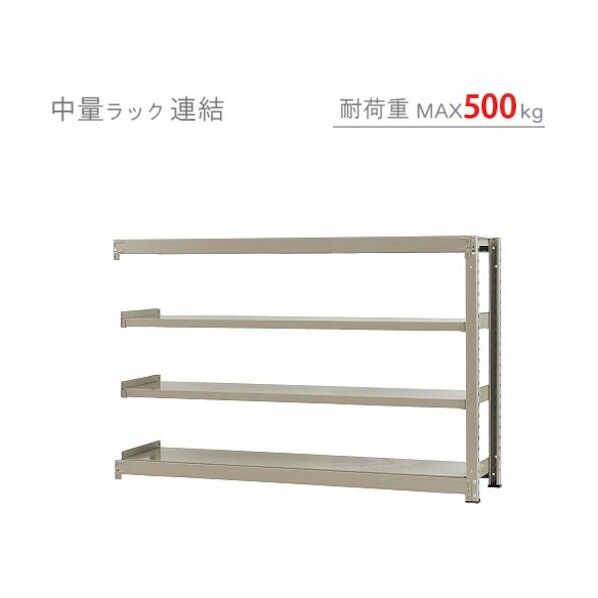 中量500K連結W1800XD450XH1200ニューアイボリ―4段