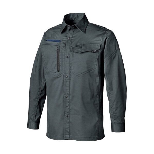 長袖シャツ チャコールグレー S チャコールグレー 25618-48-S 1着