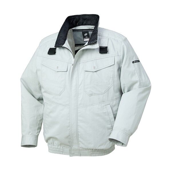 ハーネス対応長袖ジャンパー シルバー M