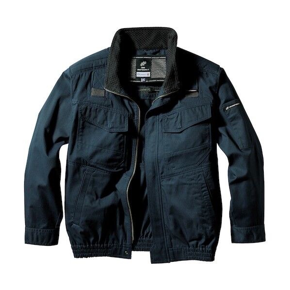 ハーネス対応長袖ジャンパー ネイビー 7L