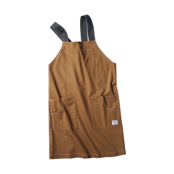 肩掛けエプロン キャメル F