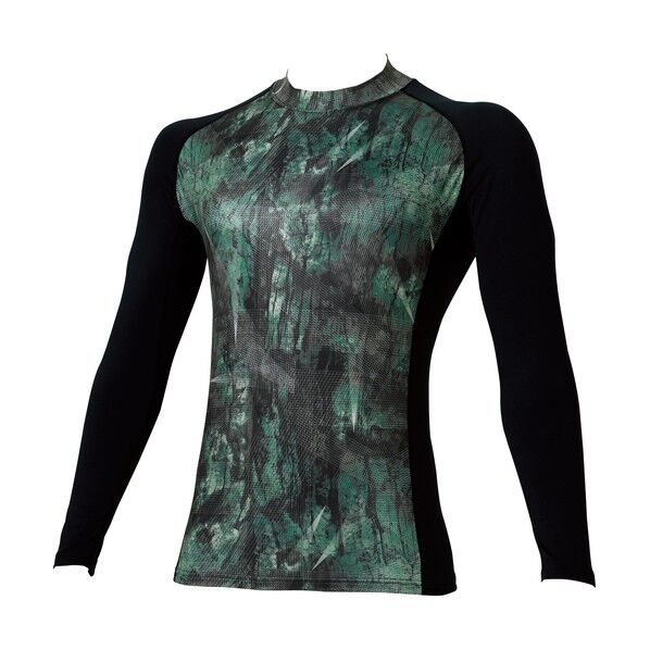 G.G. 7095-42 長袖サポートハイネックシャツ アーミー L