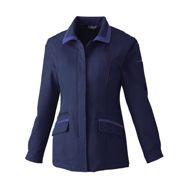 EC9222 レディース長袖スモック ネイビー L 9222-1-L 1点