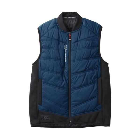 G.G. 0044-06 防寒ベスト ネイビー L 0044-06-1-L 1点