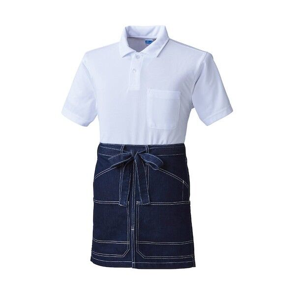 G.G. 10110 エプロン腰巻 ミッドインディゴ フリーサイズ