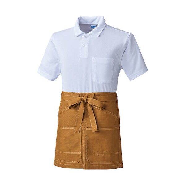 G.G. 10130 エプロン腰巻 ライトブラウン フリーサイズ