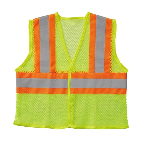 80004 メッシュベスト 蛍光イエロー L 80004-76-L 1点
