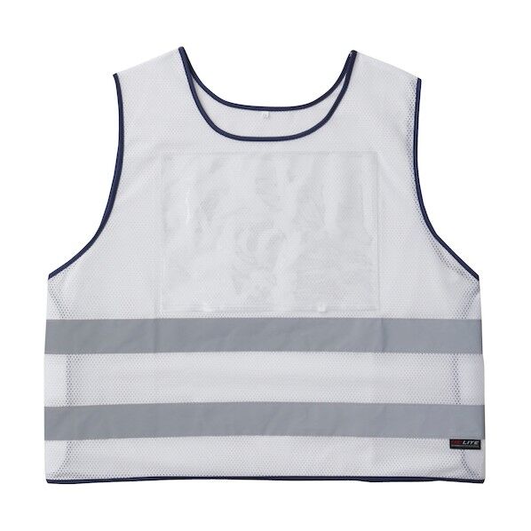 80008 救護ベスト(脇アジャスト付) ホワイト L