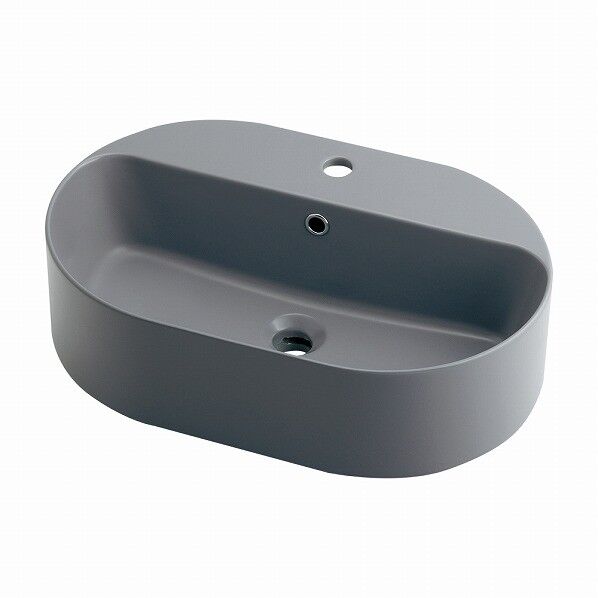 丸型洗面器マットグレー