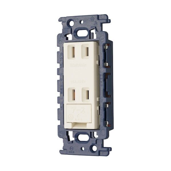 Eターミナル付Wコンセント ML1257W-C 1個