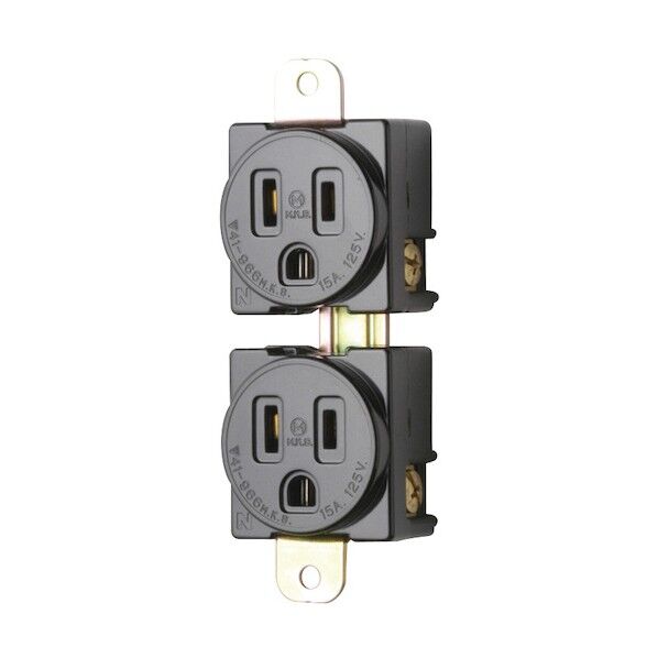 2連形接地埋込コンセント P:96φ4.5 機器用15A 125V