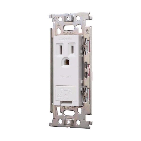 MLアースターミナル付接地コンセント(カバー付) ML1288W 1点