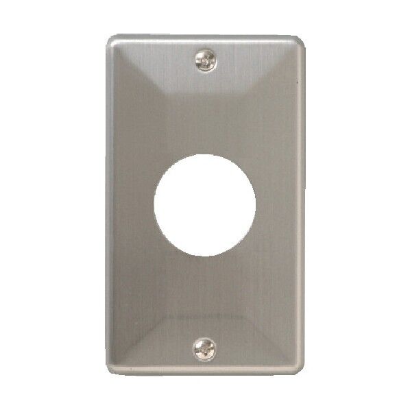 MLステンレスコンセント用プレート P:101 φ35.5 MLE1770 1点...