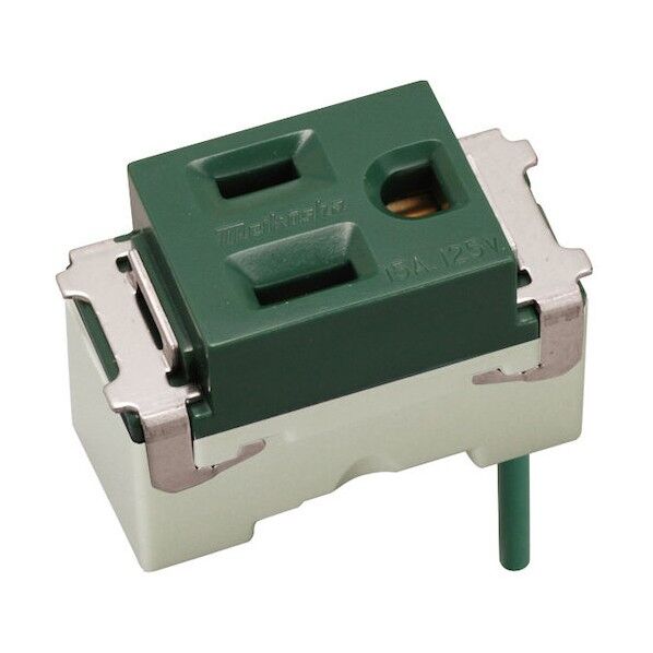 ML接地コンセント(接地リード線付)(緑)