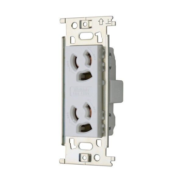 ML抜け止め接地ダブルコンセント