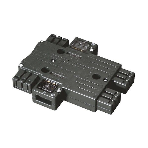 ハーネス用ジョイントボックス4分岐(送り付) 結線完了表示付 (黒) MJ2496B 1点...