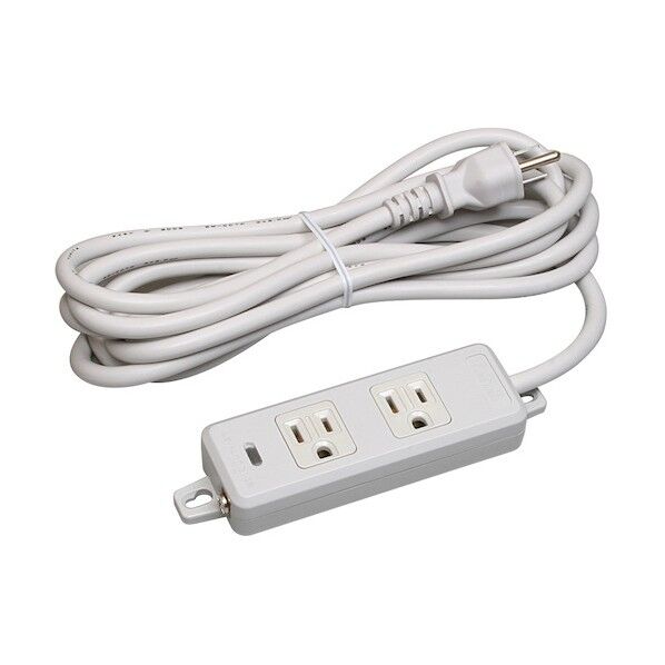 横形OA用接地タップ2コ口 ランプ、マグネット付 EM-CCTF3m接地プラグ付