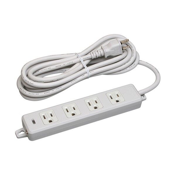 横形OA用接地タップ4コ口 ランプ、マグネット付 EM-CCTF3m接地プラグ付