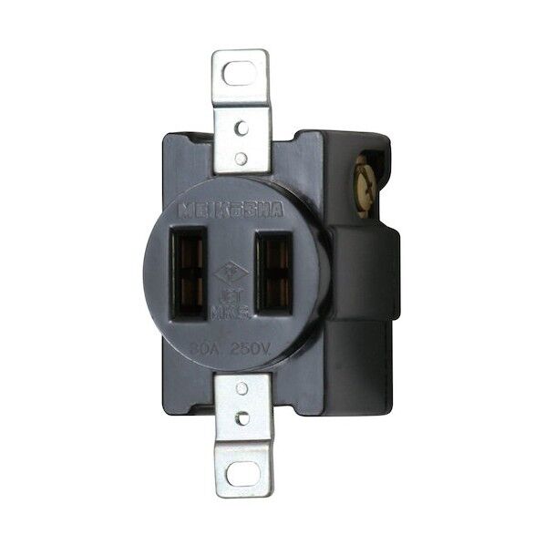 機器用2P30A埋込コンセント P:83.5 楕円