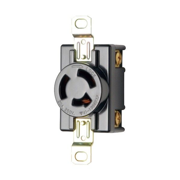 機器用3P 20A引掛埋込コンセント P:83.5 楕円 MH2875T01 1点