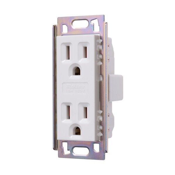機器用ML接地ダブルコンセント(B形)P83.5 楕円 ML1287T01W 1点