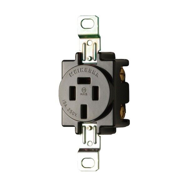 機器用接地3P 15A 埋込コンセント P:83.5 楕円